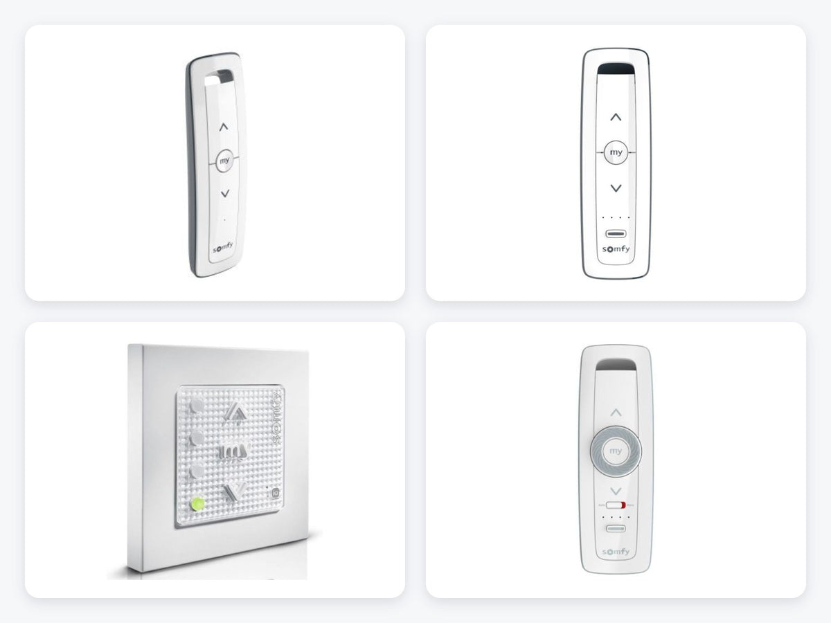 Somfy Steuerungen – Handsender, Wandsender und Wandschalter für Rollladen und Markisen