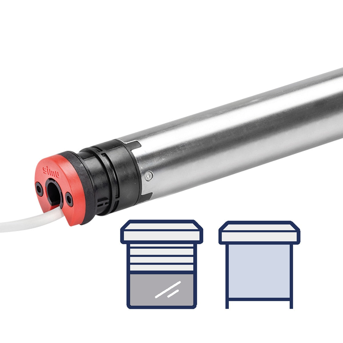 Somfy T3.5 E Rohrmotor für Rollladen – Produktansicht