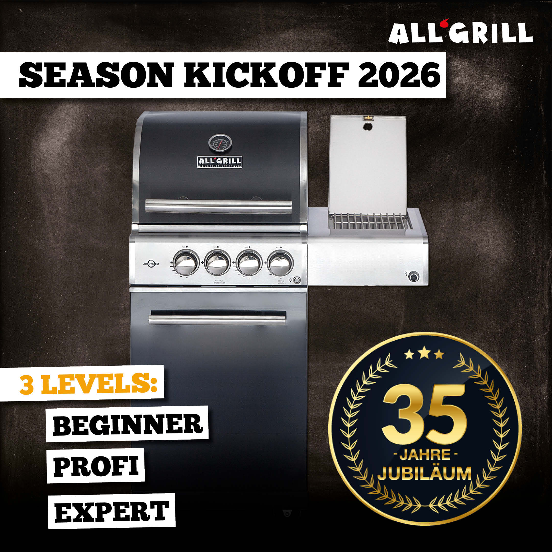 ALLGRILL Chef S Black Aktion 35 Jahre – Produktbild 1