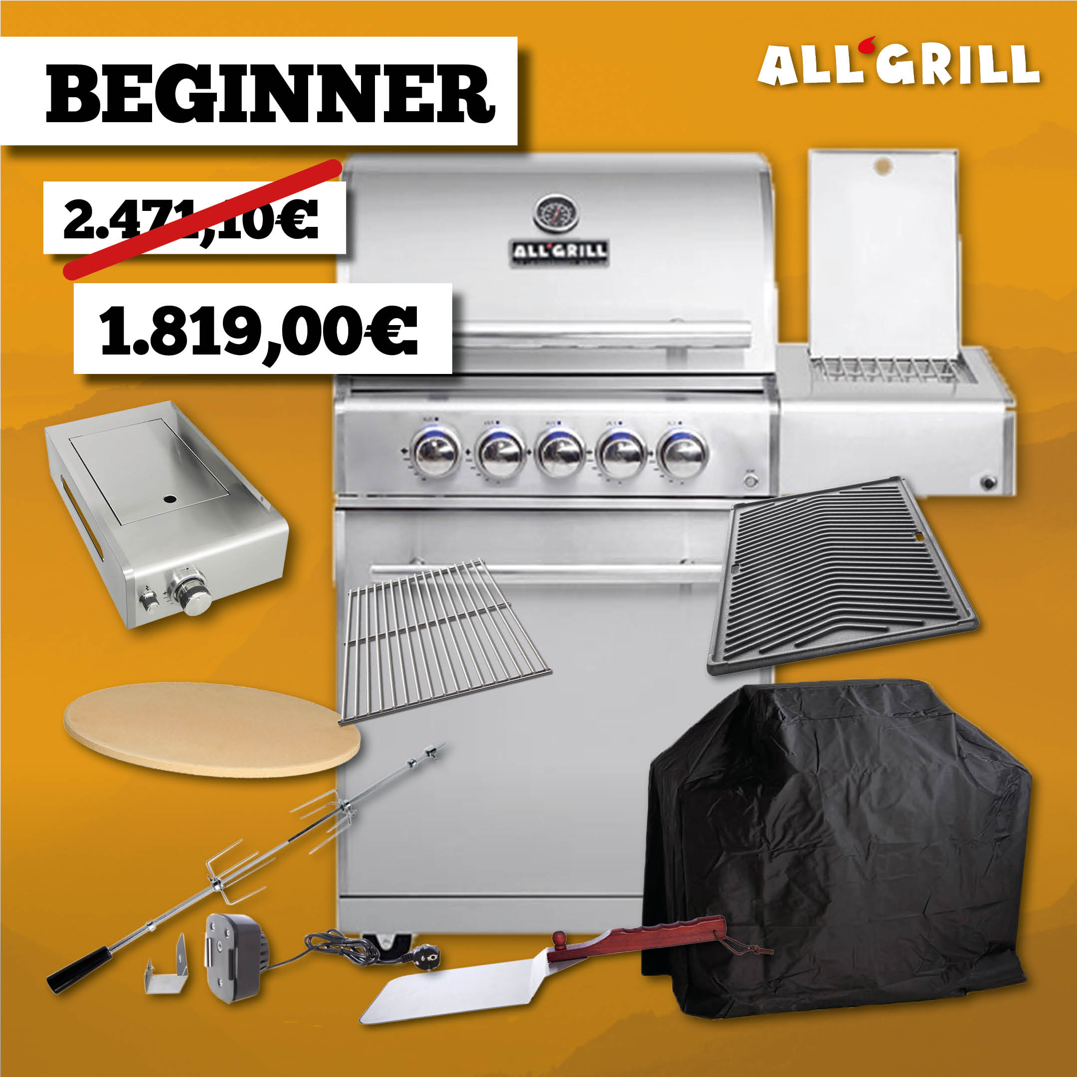 ALLGRILL Chef M Edelstahl Aktion 35 Jahre – Produktbild 2