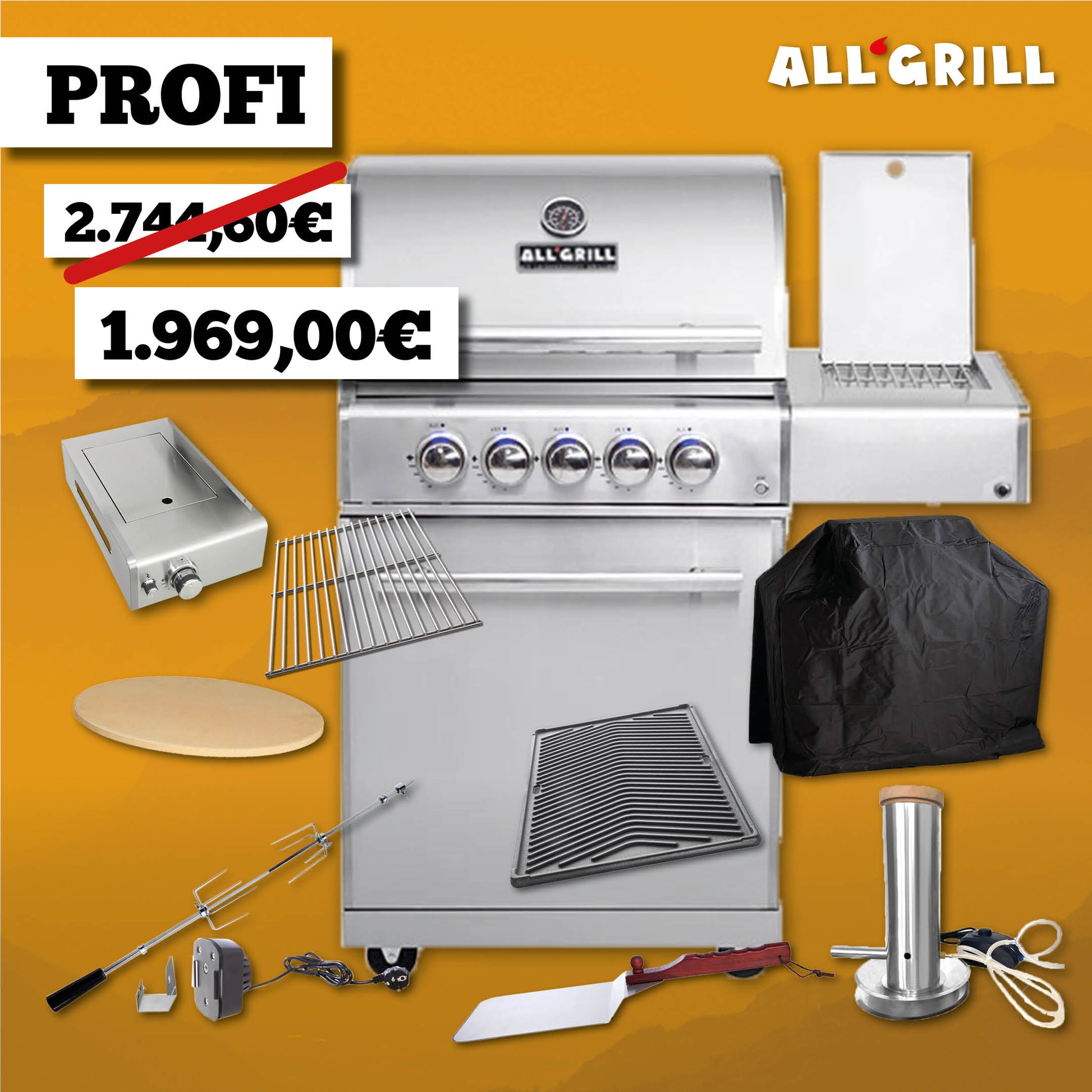 ALLGRILL Chef M Edelstahl Aktion 35 Jahre – Produktbild 3