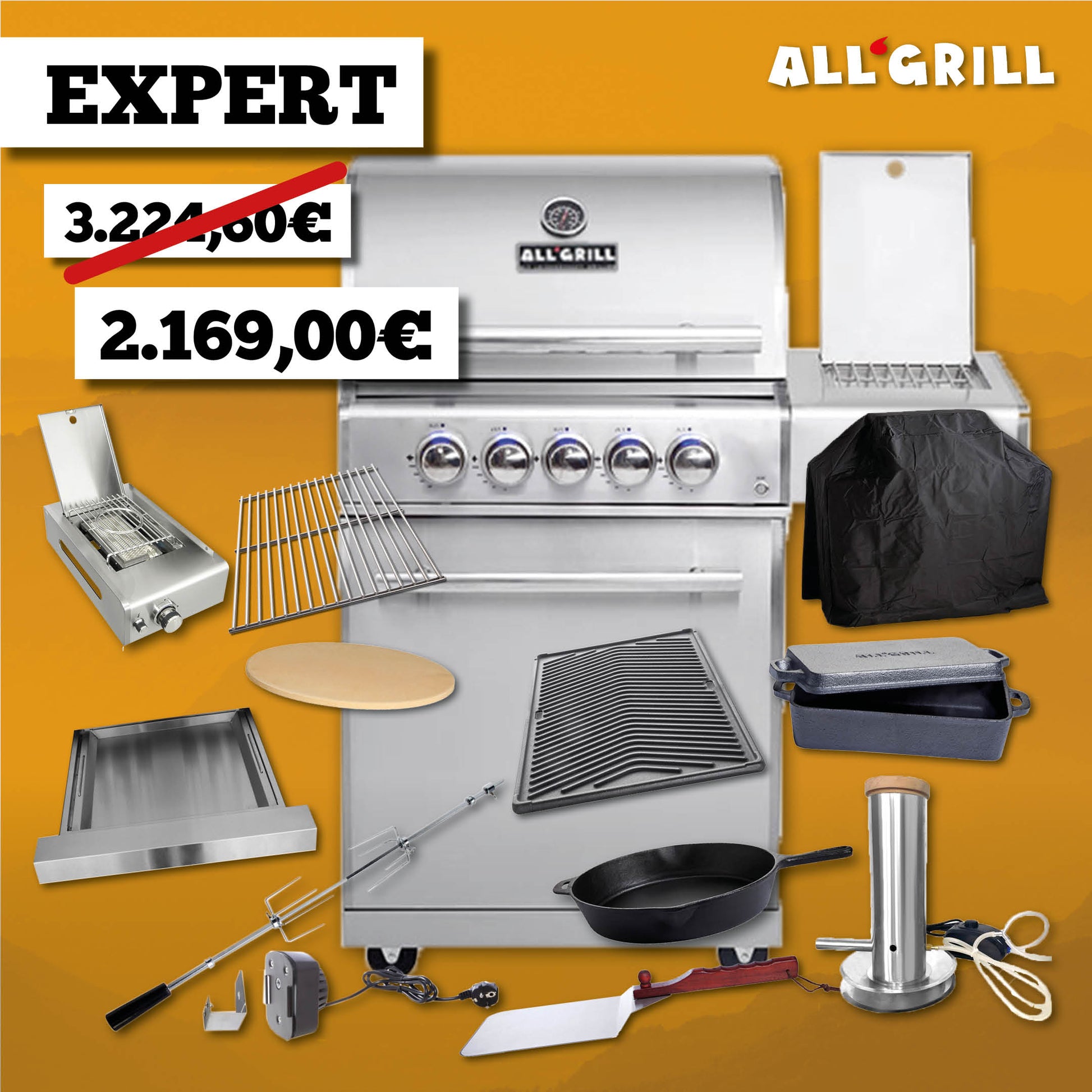 ALLGRILL Chef M Edelstahl Aktion 35 Jahre – Produktbild 4