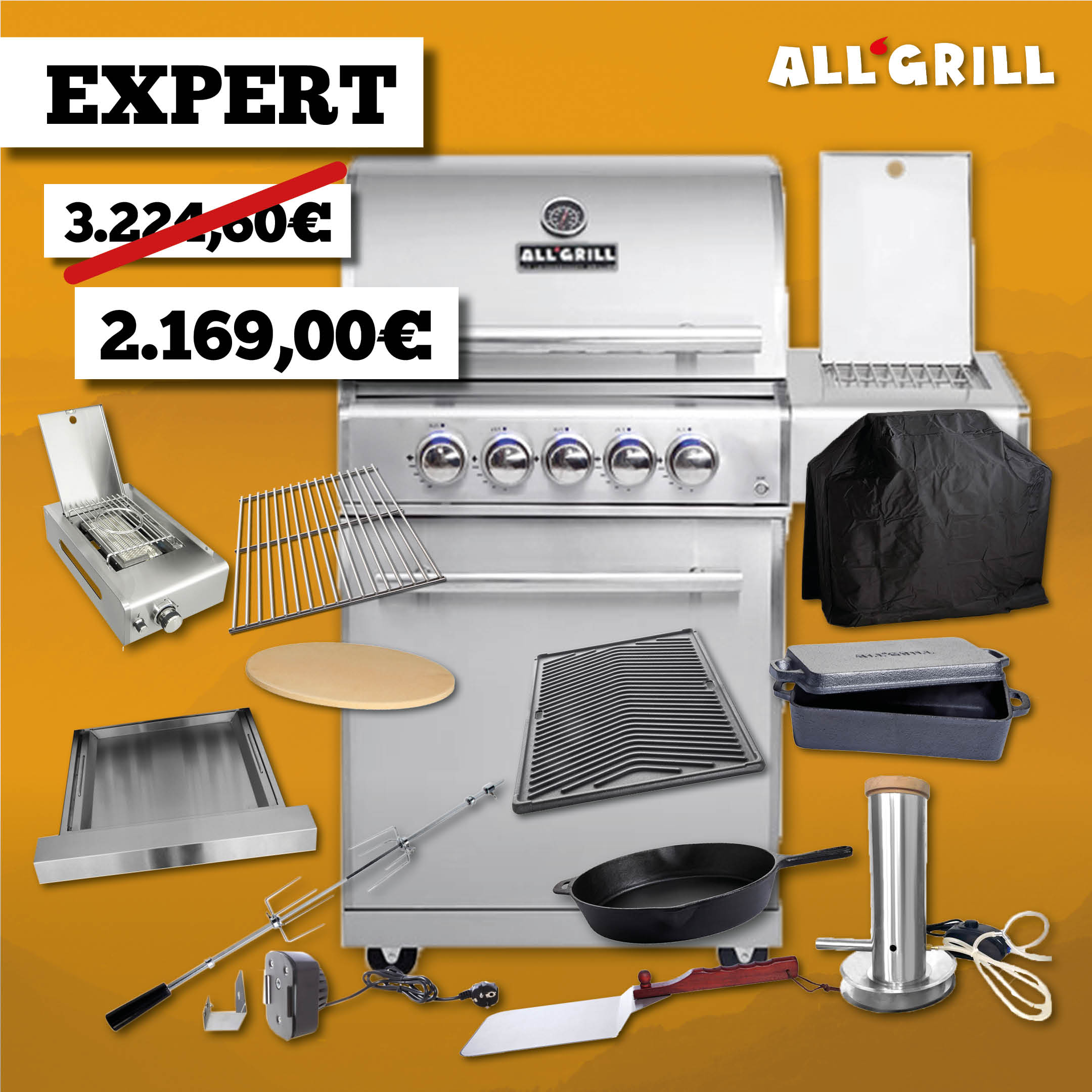 ALLGRILL Chef M Edelstahl Aktion 35 Jahre – Produktbild 4