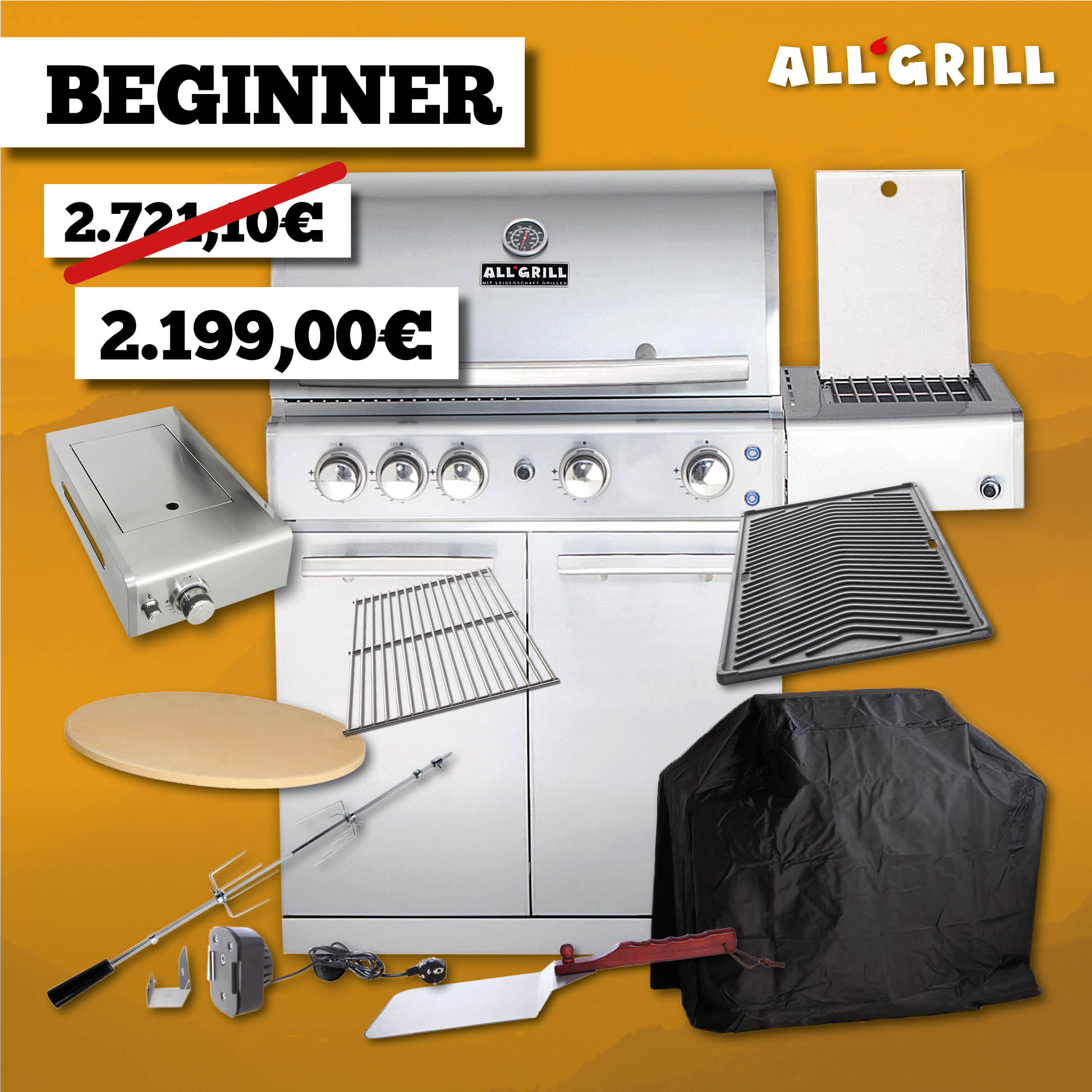 ALLGRILL Chef L Edelstahl Aktion 35 Jahre – Produktbild 2