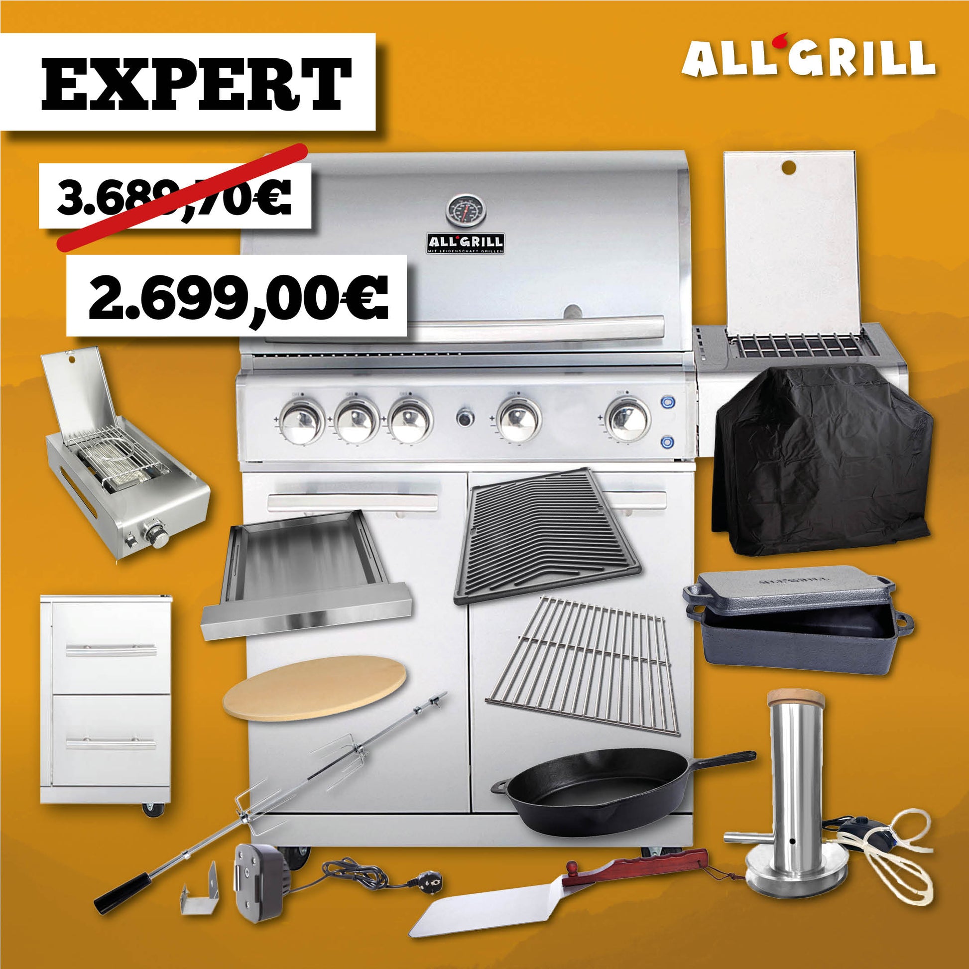 ALLGRILL Chef L Edelstahl Aktion 35 Jahre – Produktbild 4