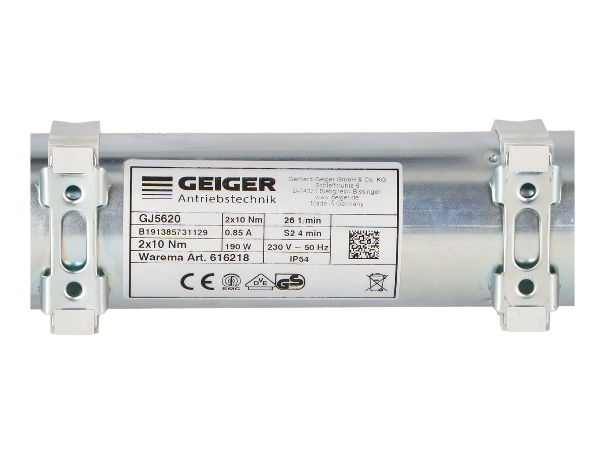 Geiger GJ5620 Raffstoremotor 20 Nm WAREMA #616218 – Ansicht 9