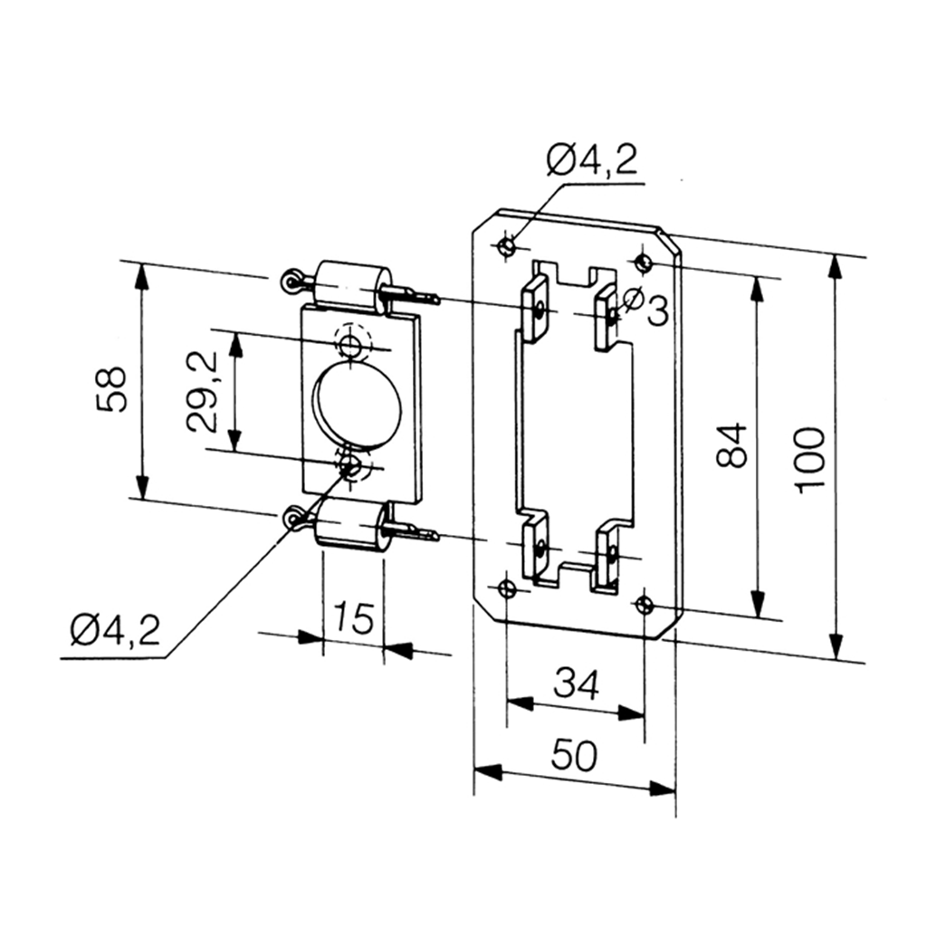 Somfy BK-Lager für LS 40 Antriebe Art.-Nr. 9019919