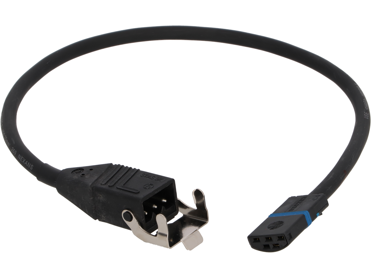 WAREMA Motorleitung Becker 0,5 m STAS3 schwarz links #617791