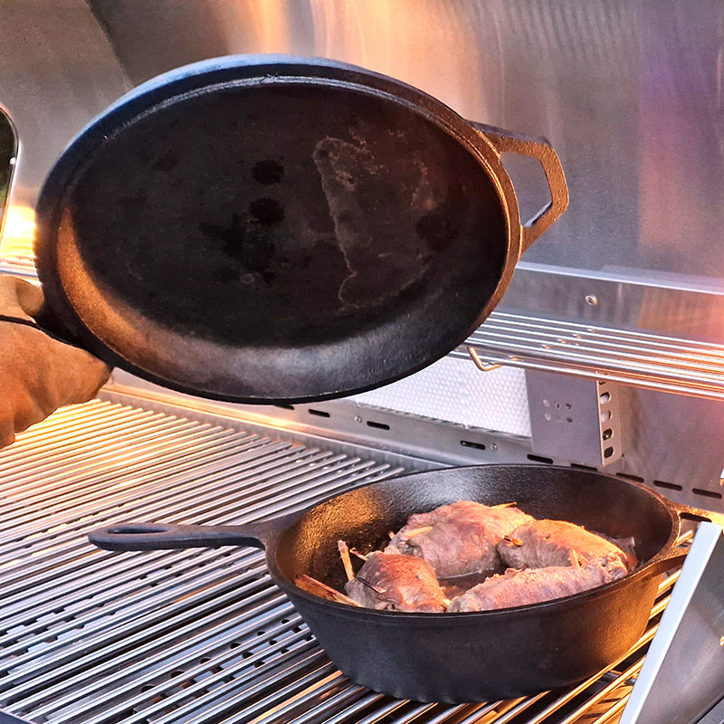 2in1 -Gusseisen Topf & Pfanne, Ø 26 cm – Produktbild 2