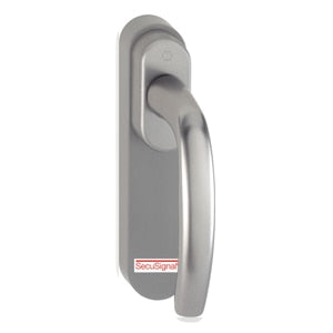 HOPPE SecuSignal Atlanta Fenstergriff silber Alustahl