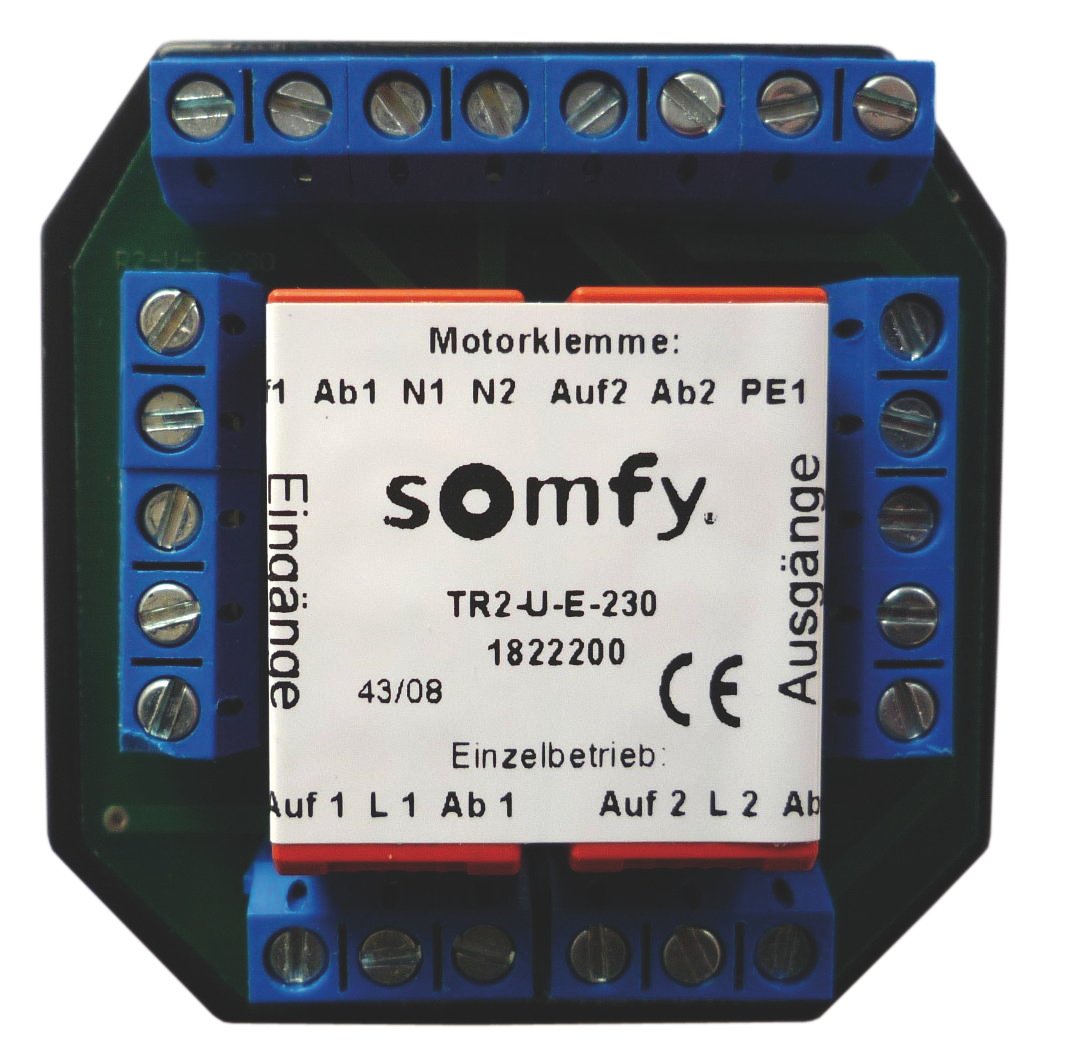 Somfy Trennrelais TR2-U-E-230 Unterputz für zwei Antriebe
