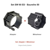 Somfy Adapter + Mitnehmer Set SW 60 ED für Baureihe 50 – Adapter und Mitnehmer