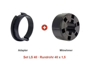 Somfy Adapter-Set LS 40 für Rundrohr 40 x 1,5: Adapter und Mitnehmer im Set