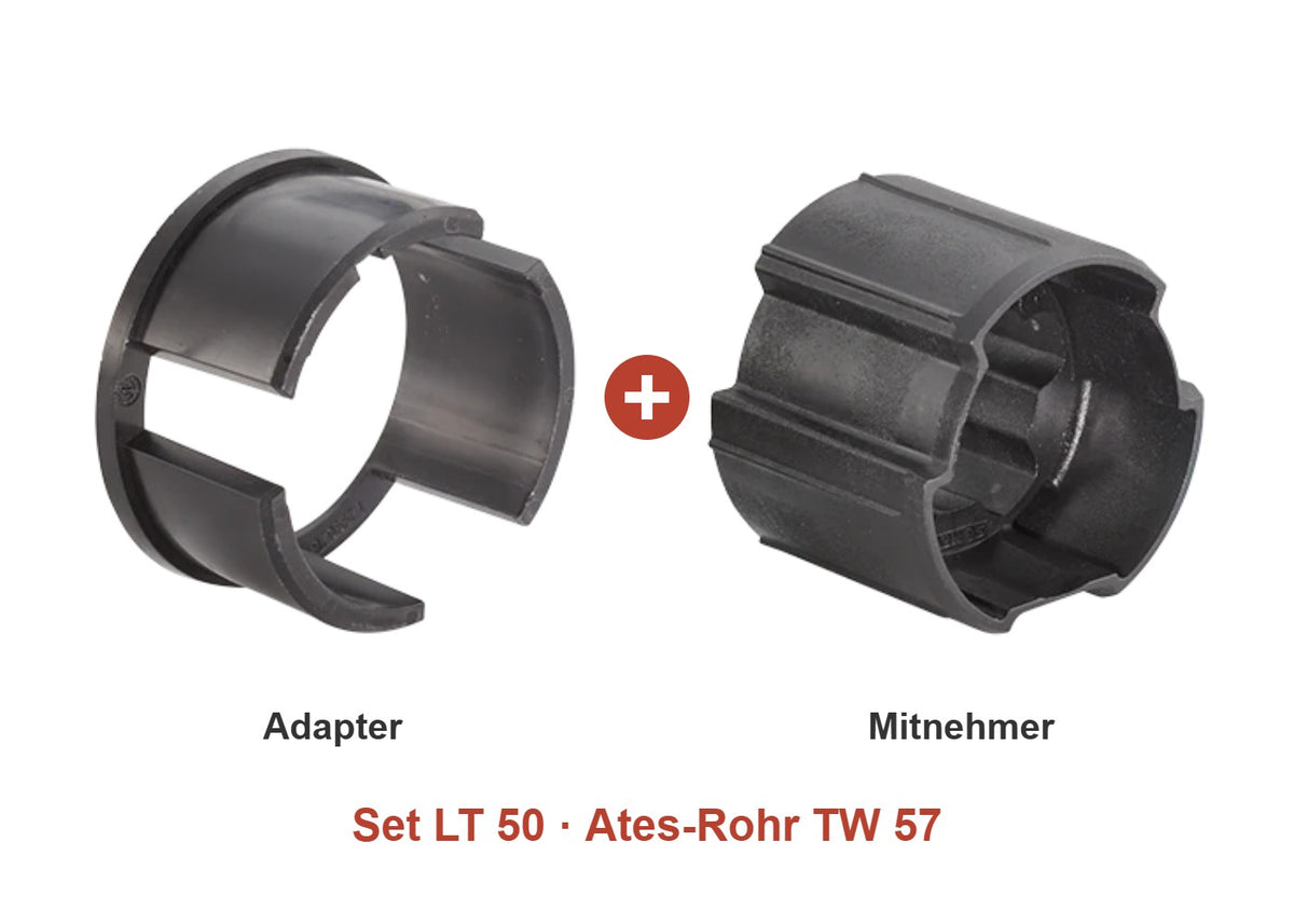 Somfy Adapter-Set LT 50 für Ates-Rohr TW 57: Adapter und Mitnehmer im Set