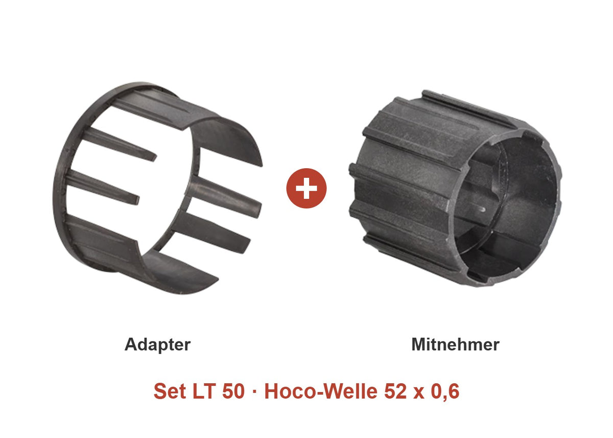 Somfy Adapter-Set LT 50 für Hoco-Welle 52 x 0,6: Adapter und Mitnehmer im Set