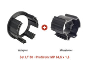 Somfy Adapter-Set LT 50 für Profilrohr MP 64,5 x 1,6: Adapter und Mitnehmer im Set