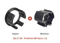 Somfy Adapter-Set LT 50 für Profilrohr MP 64,5 x 1,6: Adapter und Mitnehmer im Set