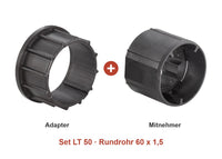 Somfy Adapter-Set LT 50 für Rundrohr 60 x 1,5: Adapter und Mitnehmer im Set