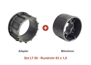 Somfy Adapter-Set LT 50 für Rundrohr 63 x 1,5: Adapter und Mitnehmer im Set