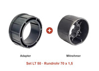 Somfy Adapter-Set LT 50 für Rundrohr 70 x 1,5: Adapter und Mitnehmer im Set