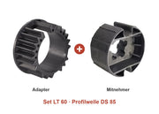 Somfy Adapter-Set LT 60 für Profilwelle DS 85: Adapter und Mitnehmer im Set