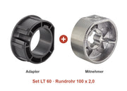 Somfy Adapter-Set LT 60 für Rundrohr 100 x 2,0: Adapter und Mitnehmer im Set