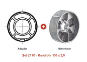 Somfy Adapter-Set LT 60 für Rundrohr 130 x 2,0: Adapter und Mitnehmer im Set