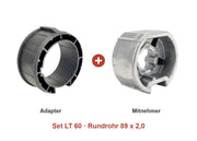 Somfy Adapter-Set LT 60 für Rundrohr 89 x 2,0: Adapter und Mitnehmer im Set