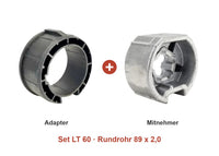Somfy Adapter-Set LT 60 für Rundrohr 89 x 2,0: Adapter und Mitnehmer im Set