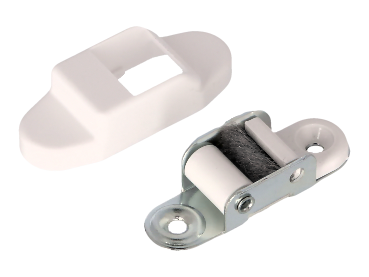 WAREMA Bürstenleitrolle weiß mini für Gurt 14 mm, Art. 548036 – Ansicht 1