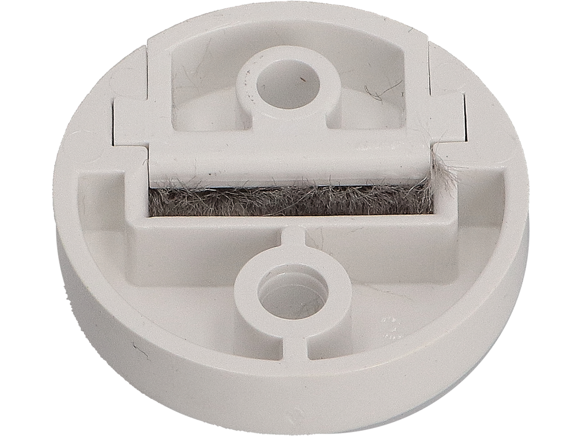 WAREMA Gurtdurchführung Aufputz senkrecht mit Bürste weiß 23 mm, Art. 548054 – Ansicht 2
