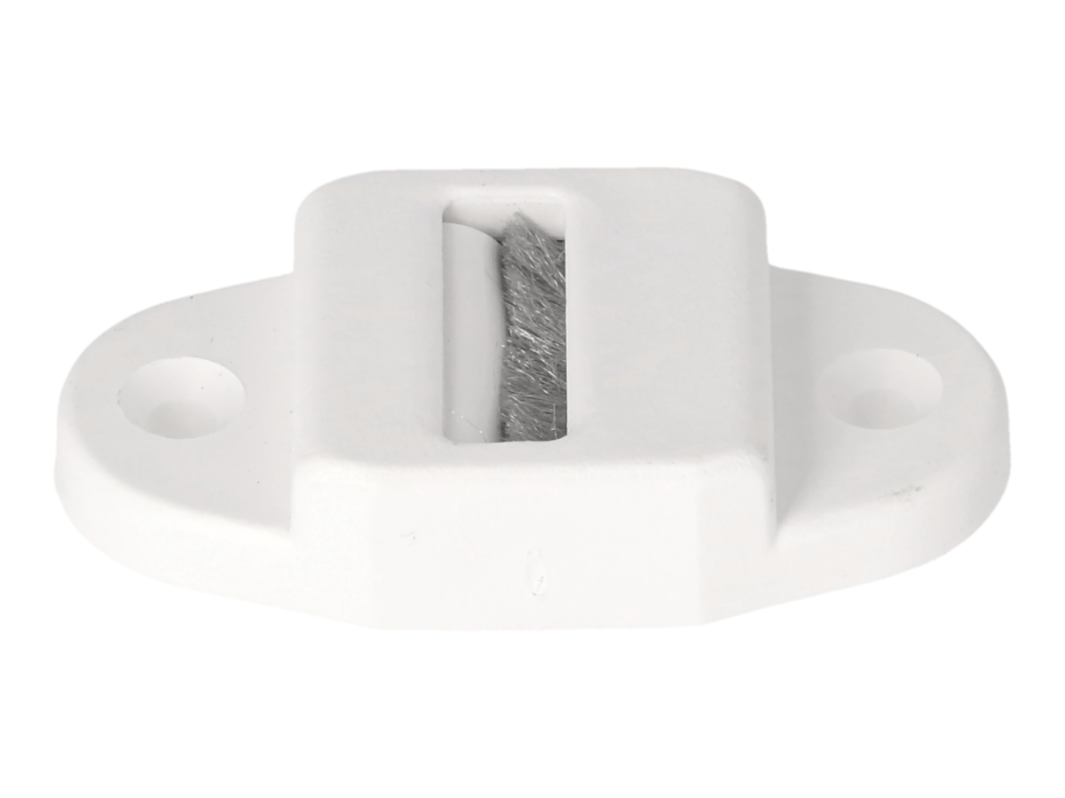 WAREMA Gurtdurchführung Aufputz maxi weiß mit Bürste 23 mm, Art. 548303 – Ansicht 3