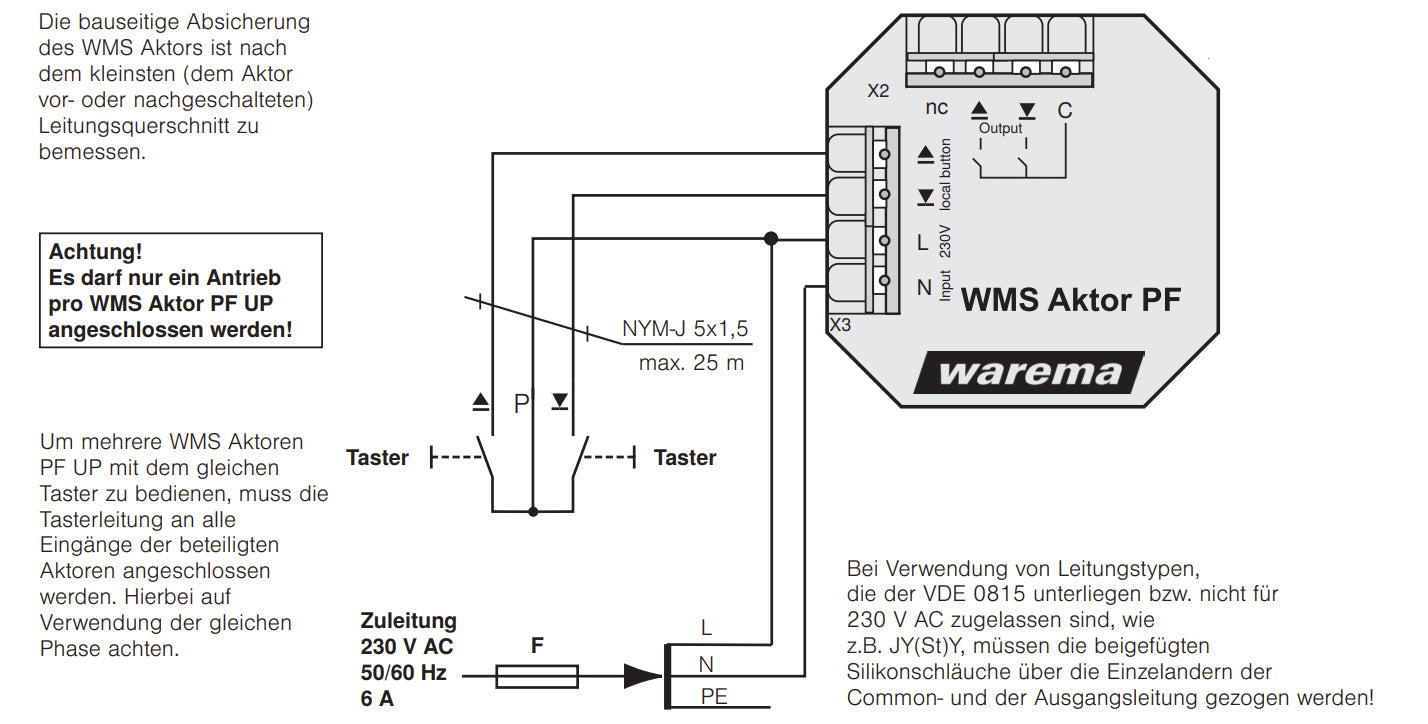 WAREMA WMS Aktor 24 V UP -202036