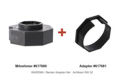 WAREMA Adapter-Set Achtkantwelle SW 52 für Lamellendach WMS-LP: Mitnehmer 617680 + Adapter 617681