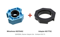 WAREMA Adapter-Set Achtkantwelle SW 70: Mitnehmer 2076402 + Adapter 617782