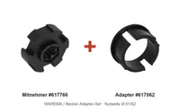 WAREMA Adapter-Set Nutwelle Ø 61/62: Mitnehmer 617766 + Adapter 617062