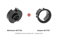 WAREMA Adapter-Set Nutwelle Ø 63: Mitnehmer 617768 + Adapter 617767