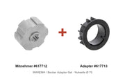 WAREMA Adapter-Set Nutwelle Ø 70: Mitnehmer 617712 + Adapter 617713