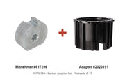 WAREMA Adapter-Set Nutwelle Ø 78: Mitnehmer 617296 + Adapter 2020191