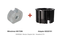 WAREMA Adapter-Set Nutwelle Ø 78: Mitnehmer 617296 + Adapter 2020191