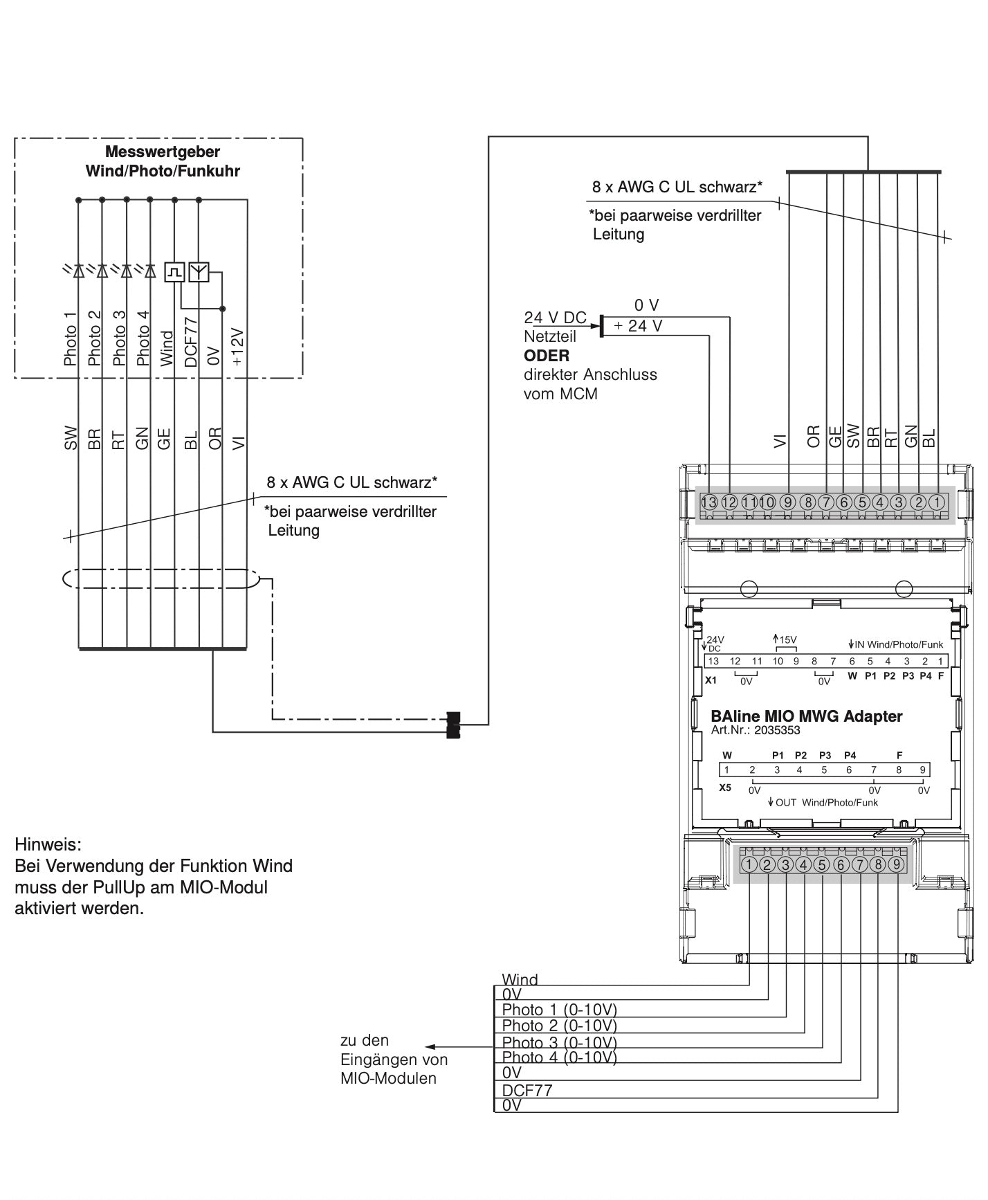 WAREMA BAline MIO Sensor Adapter -2035357