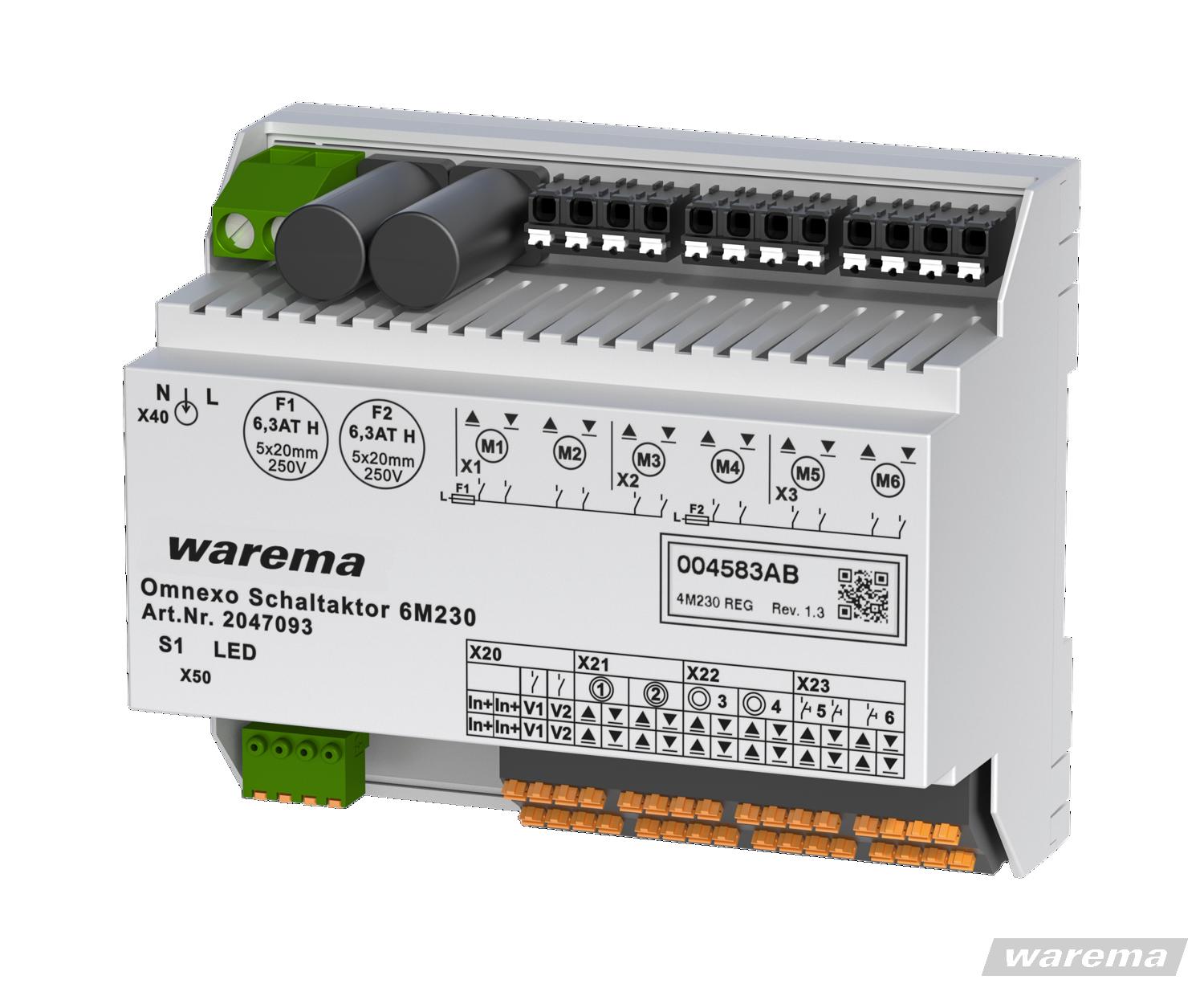 WA­RE­MA Om­n­exo Schalt­ak­tor 6M230 AP/REG -2047092 -2047093